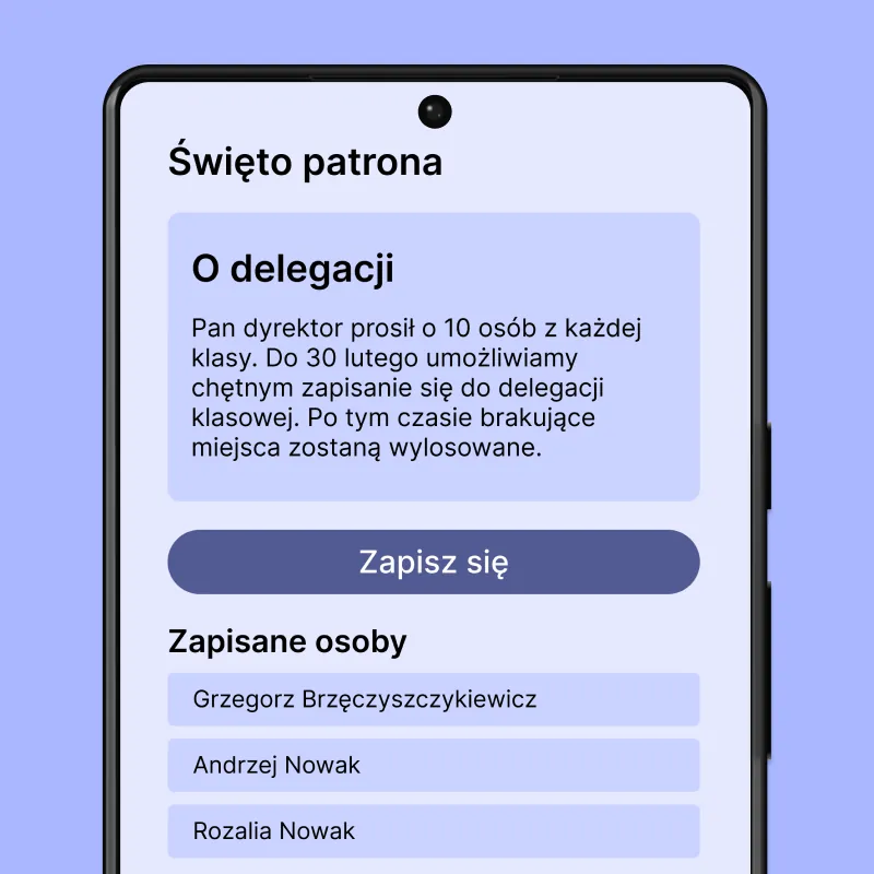 Interfejs użytkownika w delegacji